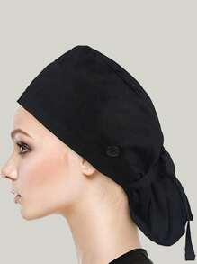 女士手术帽、护士帽、多功能马尾发圈，适用于宠物医院、医疗美容、酒店、餐厅员工或食品加工、万圣节、情人节等场合。 - 彩色 - 查看 10