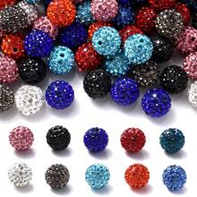 10 件 12 毫米闪亮水钻珠，DIY 手链、项链、手机链、珠宝制作 - 彩色 - 查看 7