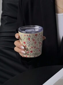1 chiếc cốc 350ML/11,8OZ hoặc 280ML/9,47OZ Red Floral Series, cốc cà phê cách nhiệt bằng thép không gỉ hai lớp, bình chân không để du lịch và dã ngoại, cốc đáy phẳng, cốc xe hơi, đồ uống cho mọi mùa, quà tặng ngày lễ bình đựng nước trở lại trường - Nhiều màu - Xem 9