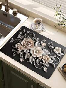 定制硅藻土排水垫 – 多种设计和尺寸、咖啡垫、耐热垫、个性化家居装饰解决方案 - 彩色 - 查看 5