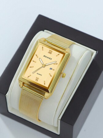 DIJANES 1pc Men Minimalist Quartz Watch