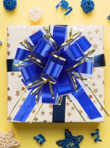 6 piezas/12 piezas Cintas y lazos decorativos para envolver regalos, lazos grandes de 6 pulgadas para canastas de regalo, botellas de vino y decoración de fiestas de boda y cumpleaños - Multicolor - Ver 5