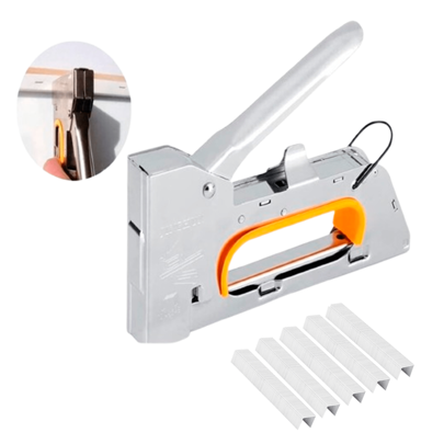 Vmingo Engrapadora Tipo Pistola Tapicería Uso Rudo Manual 2400 grapa.