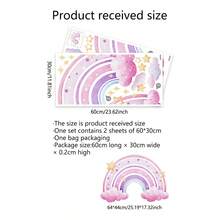 1 Bộ Decal Dán Tường Hình Đám Mây Sao Cầu Vồng Sáng Tạo, Trang Trí Nhà Cửa Cho Phòng Khách Và Phòng Ngủ - Nhiều màu - Xem 5