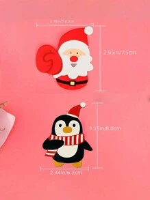 50/100 件圣诞棒棒糖纸卡，卡通圣诞老人，企鹅，雪人糖果礼品袋包装，新年派对装饰，圣诞派对装饰卡，糖面包糖果包装装饰圣诞派对用品，新年派对装饰，生日派对，礼品装饰，派对装饰卡插入，圣诞节 - 彩色 - 查看 8