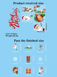 Christmas Window Clings, Snowman Window Decals, Christmas Glass Window Stickers, Winter Holiday Decoration - Multicolor - View 5