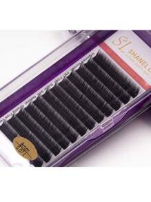 Shanel Premium Fox Cat Wimpern Fächer L N (M) Curl 8-15mm Bestseller 12 Reihen Gemischte Schale Kaschmir Volumen Klassische Wimpern Verlängerung Individuelle Wimpern Super Weiche Matte Schwarze Seide Wimpern Verlängerung Zubehör Für Schönheitssalon