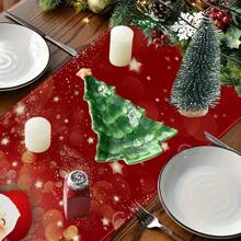 Santa Claus Table Runner, Christmas Party Dining Table Cloth Decoration, Christmas Gift