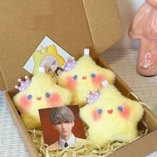 Mặt dây chuyền hình ngôi sao, thích hợp cho túi đeo chéo, ba lô, túi xách, cặp học sinh, móc chìa khóa - Nhiều màu - Xem 5