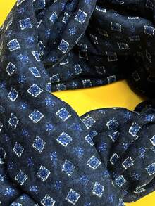 透气流苏披肩，优雅款围巾时尚女士真丝围巾彩色波西米亚风大长围巾户外防晒保暖沙滩围巾百搭围脖头巾，冬季秋季新品 - 彩色 - 查看 6