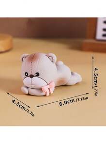 1 chiếc phụ kiện trang trí bánh hình gấu dễ thương, màu hồng, xanh dương, nâu với nhiều tư thế khác nhau, thang màu kaki và nâu đậm, các khối chữ nhiều màu và gấu cưỡi ngựa bập bênh, thích hợp cho tiệc rửa tội, tiệc tiết lộ giới tính, trang trí bánh sinh nhật, chất liệu cao su mềm, có thể tái sử dụng. - nhiều màu - Xem 12