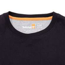 Timberland Camiseta para hombre, informal, para exteriores, deportiva, holgada, cómoda, manga corta/nuevo estilo con cuello trasero, color sin contraste/recomendado tomar una talla más grande A2EKJ001 (nota: nuevo estilo con cuello trasero, color sin contraste)
