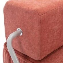Folding Sofa Bed, Futon Sleeper Chair, Convertible Chair Floor Couch And Sleeping Mattress For Living Room, Guest Room, Home Office, Apartment, Small Space, Bed, Removable Back Cushion, Orange, 1 Seat - Orange + Chenille + Foam + 1 Seat as Pic - View 24