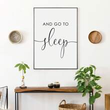 1/3pcs Give It To God And Go To Sleep Print Canvas Paintings Inspirational Quote Poster Religious Christian Wall Art Relaxing Trust Sleep Reminder Bedroom Decor Unframed - Multicolor - View 6
