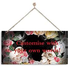 1pc, Personalised Wood Sign Hanging Plaque Gifts Custom Any Text Quotes Fun Gift Four Sizes Waterproof Indoor/Outdoor Sign, Flowers, Plants, Romance Birthday Graduation, Home Harmony, Multi-Functional, Durable, Ornamental, Reusable, Exquisite, Stylish, High-Quality, Colorful, Modern, Custom, Personalized, Unique, For Valentine's Day, For Mother's Day, For Birthdays, For Father's Day, For Graduation, For Weddings, For Housewarming - Multicolor - View 20