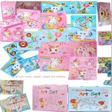 1 Set/68pcs Watercolor Pens, Art Painting Tools, Crayons, Stationery Gift Drawing Set, Writing Supplies, Learning Supplies (Box Color & Pattern Shipped Randomly)