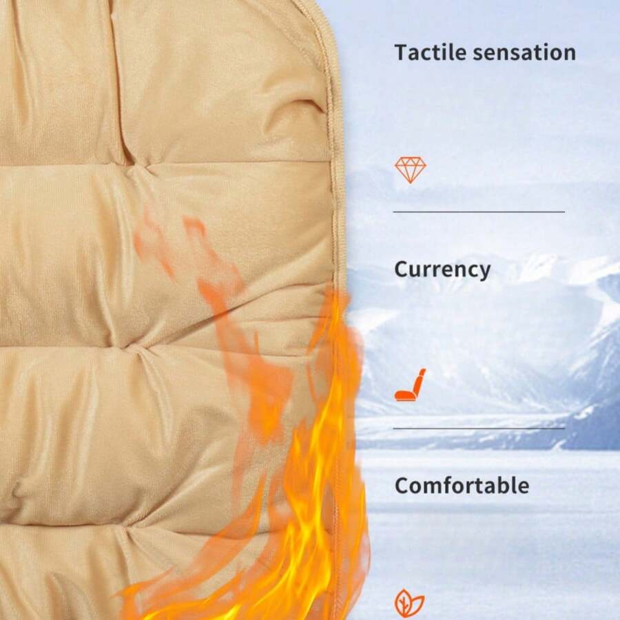 In Winter, There Is A Warm Short Plush Back Seat Cushion In The Car
