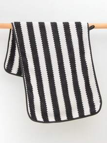 10 件/套 [6 条面巾 + 2 条毛巾 + 2 条浴巾]，珊瑚绒宽条纹菠萝图案毛巾沐浴套装，柔软舒适，快干，适用于沐浴、洗脸、健身、游泳和其他浴室用途 - 彩色 - 查看 11