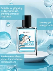 50ml/10ml 男士丘比特香水，柠檬和薰衣草香味，不含酒精，持久淡淡香味，旅行装，适合男士和女士，理想的圣诞礼物 - 彩色 - 查看 4