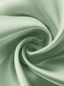 1 Roll Bohemian Satin Table Runner,Satin Silk Tablecloth European Table Runner,Table Decorations For Wedding,Party, Centerpieces Table Decorations. - Green - View 4