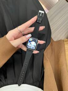 1 Pc Soft Leather Loop Compatible With Apple Watch Band For Women Sport 38mm 40mm 41mm 42mm 44mm 45mm 46mm 49mm , Strap Compatible With Apple Watch Series 10/9/8/7/6/5/4/3/2/1 SE Ultra