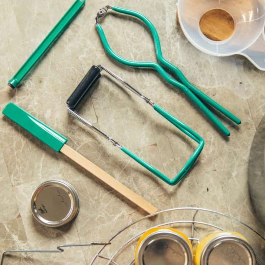 8 Piece Enamelware Water Bath Canning Pot With Canning Kit And Rack