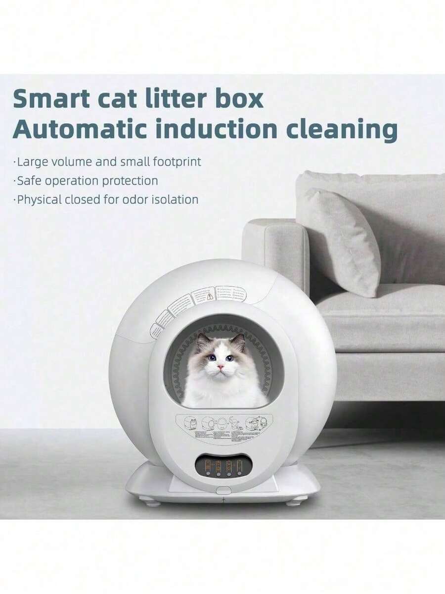 Large Automatic Smart Cat Litter Box SelfCleaning Odor Removal WiFi