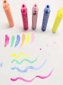 24 Delineadores de Ojos Colores Neón Delineador Liquido Mate Indeleble Colores Pastel Neón - Multicolor - Ver 3