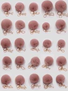 Sparkling Rhinestone Letters A-Z Keychain With Cute Plush Lucky Crystal Pendant Shiny Alloy Pendant Perfect For Bags And Backpacks - Perfect For Birthdays And Special Occasions Christmas Gifts Gift Thanksgiving