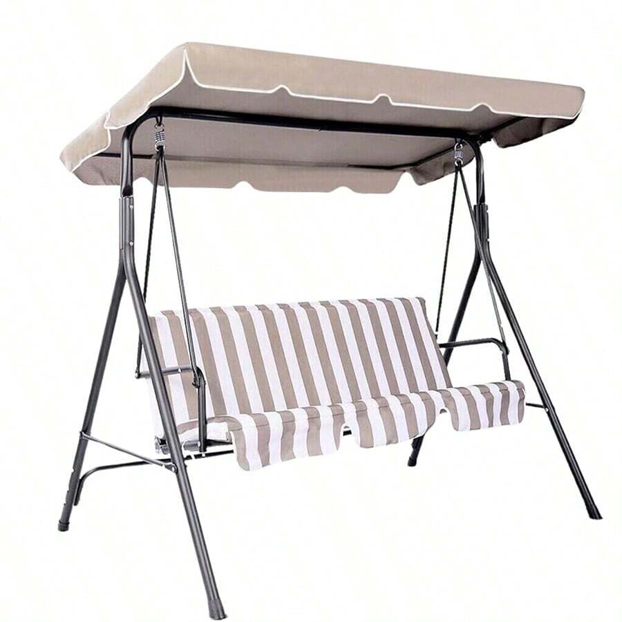 Porch Swing Canopy, Replacement Waterproof Swing Top Cover, Garden