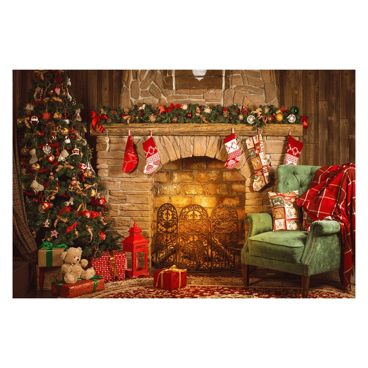 Christmas Theme Decoration Panel 1.50x1.50 Square - Lạc đà - Xem 1