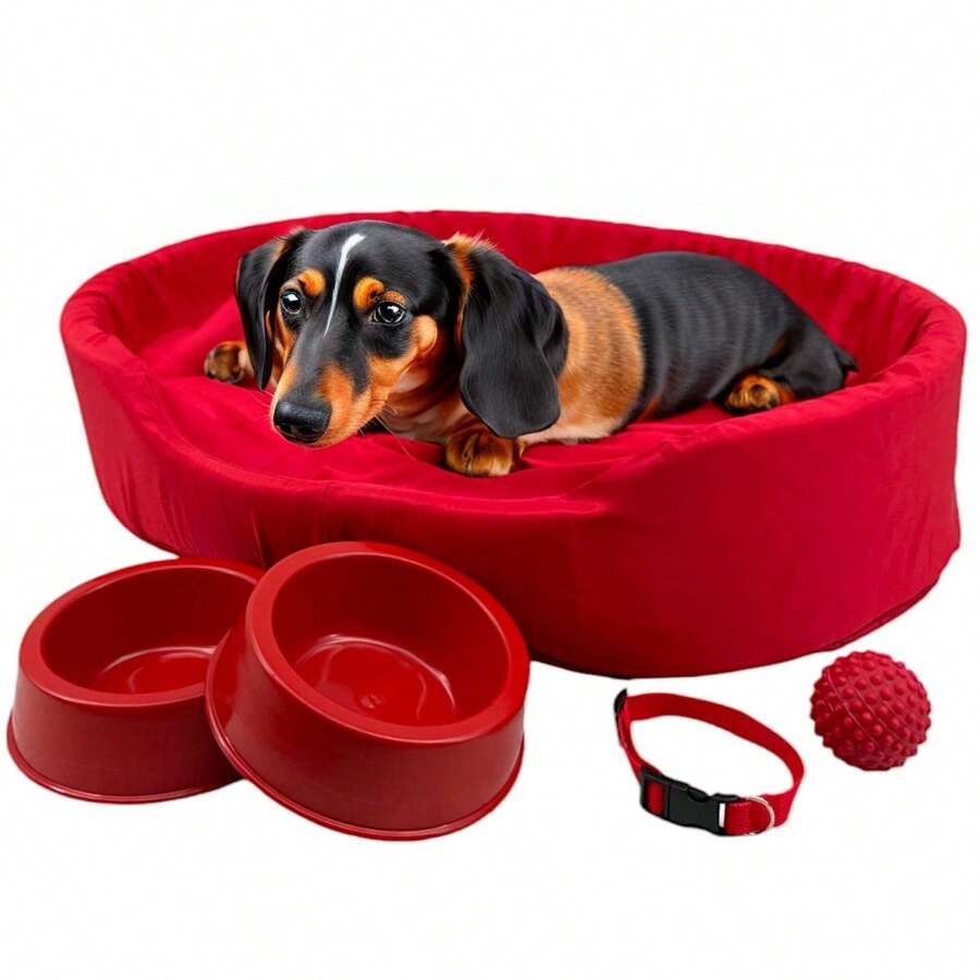 Pet Bed & Crate Mat - 紅色 - 查看 1