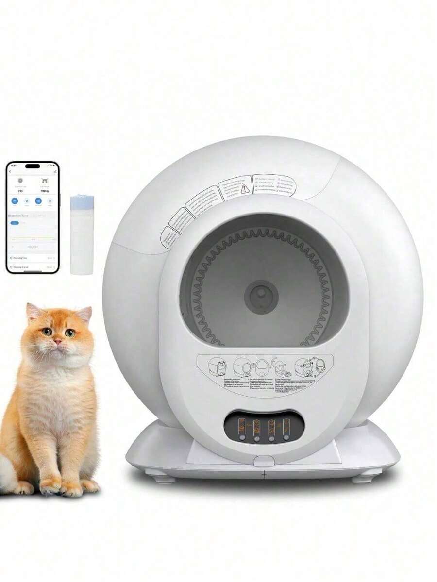 Large Automatic Smart Cat Litter Box SelfCleaning Odor Removal WiFi