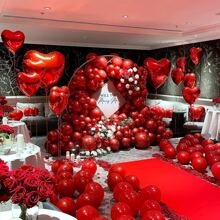 12 Inch Red Latex Balloons, Suitable For Forest Theme Decoration, Wedding, Birthday, Anniversary, Holiday, Christmas Indoor Party Supplies