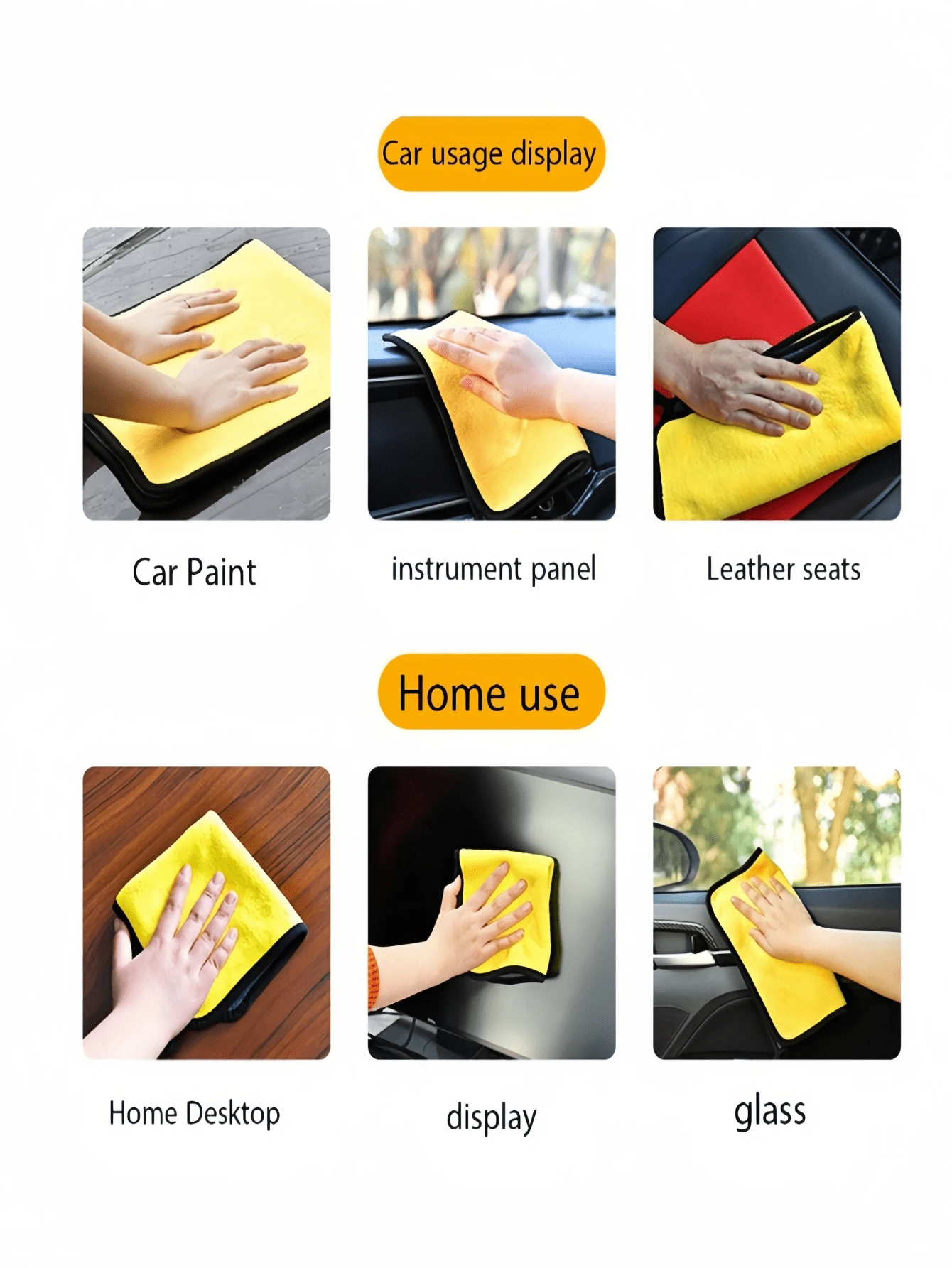 1 Piece UltraSoft Microfiber Towels For Car Washing, Car Cleaning