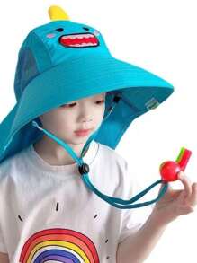 Bucket Hat For Kids Beach Pool Travel Sun Protection UV50+ - Celeste - Ver 1