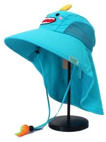 Bucket Hat For Kids Beach Pool Travel Sun Protection UV50+ - Celeste - Ver 3