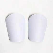 1 Paio Di Parastinchi Da Calcio Di Colore Bianco Mini, Accessori Di Protezione Delle Gambe Per Il Calcio
