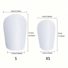 1 Paio Di Parastinchi Da Calcio Di Colore Bianco Mini, Accessori Di Protezione Delle Gambe Per Il Calcio