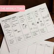 2025 年 1 月至 12 月计划本带英文内页笔记本 A5 PU 皮革封面学校日程计划本每周和每月日记本组织者学习办公用品文具 - 彩色 - 查看 27