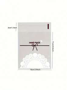 40/80 chiếc Túi đựng bánh quy hoạt hình in nơ ren trong suốt, Túi đựng kẹo bằng nhựa có nhãn dán, Bao bì bánh ngọt riêng lẻ, Đồ ăn nhẹ trong suốt, Vật tư đóng gói quà tặng Túi đựng quà tặng kẹo cưới - Nhiều màu - Xem 5