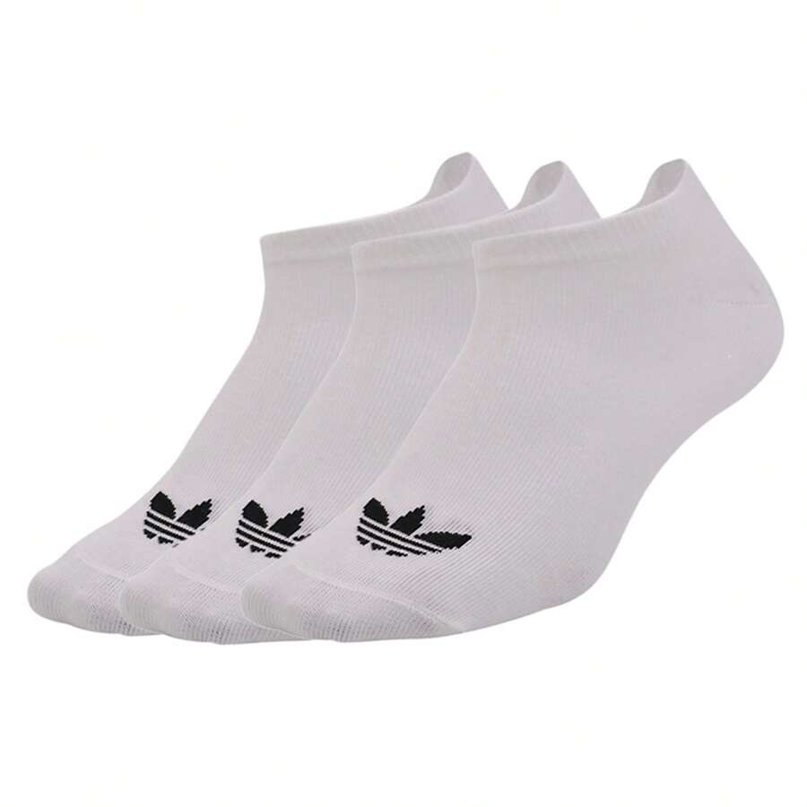 Adidas TREFOIL LINER Clover tres pares de calcetines de hombre y mujer, calcetines deportivos cómodos y transpirables S20273 - Blanco/Negro - Ver 1