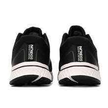 Skechers 男士透气网眼跑步鞋，耐用中帮缓冲休闲运动鞋 - 黑色 - 查看 3