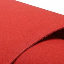 Rainaut alfombra de pasillo roja de 3 pies x 33 pies, alfombra de pasillo para fiestas, pasillos y salas - Rojo - Ver 3