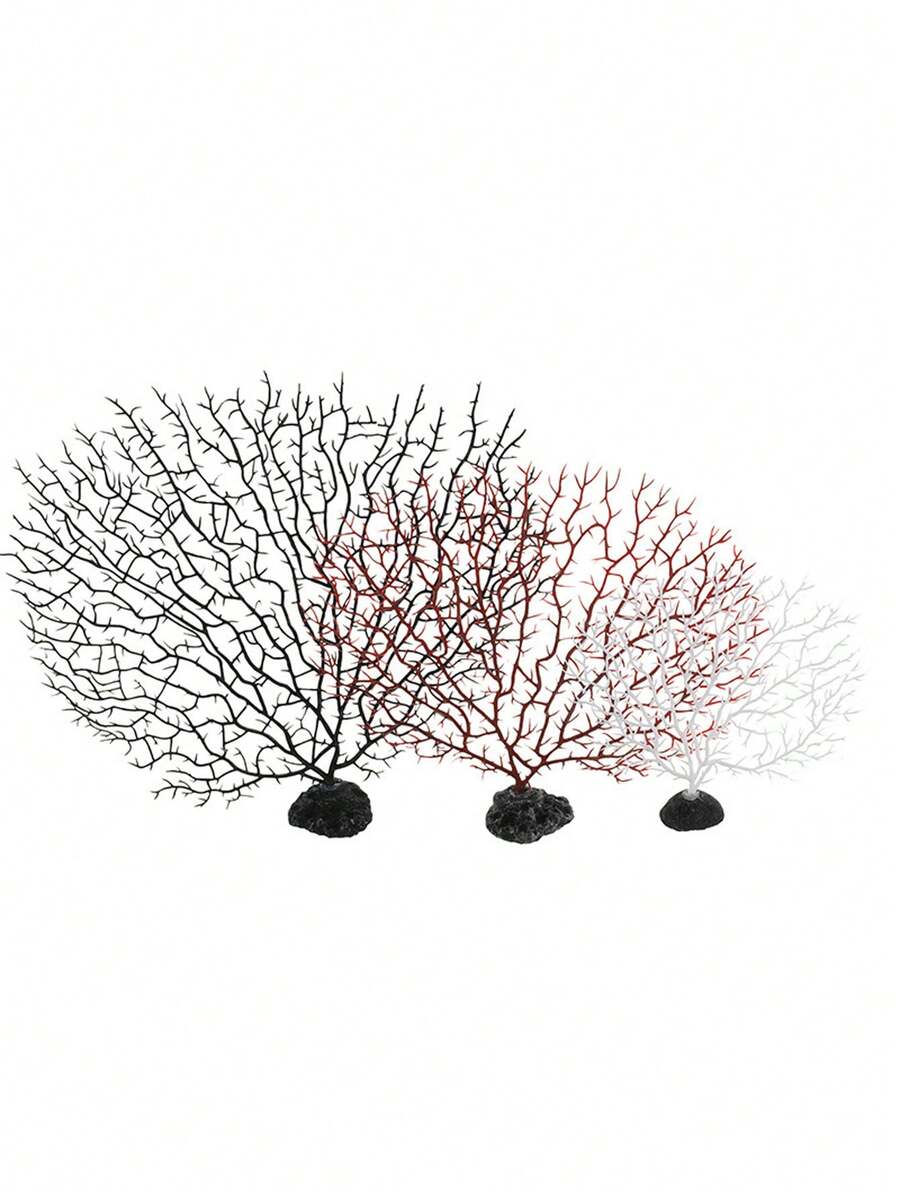 1pc Artificial Coral Tree Decor For Aquarium, Fake Underwater Plant For