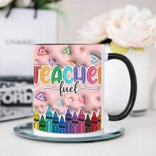 1 chiếc cốc nước hình bút chì giáo viên 11oz tùy chỉnh, quà tặng ngày nhà giáo, cốc nước học sinh, quà tặng bất ngờ tên giáo viên tùy chỉnh cho giáo viên - nhiều màu - Xem 5