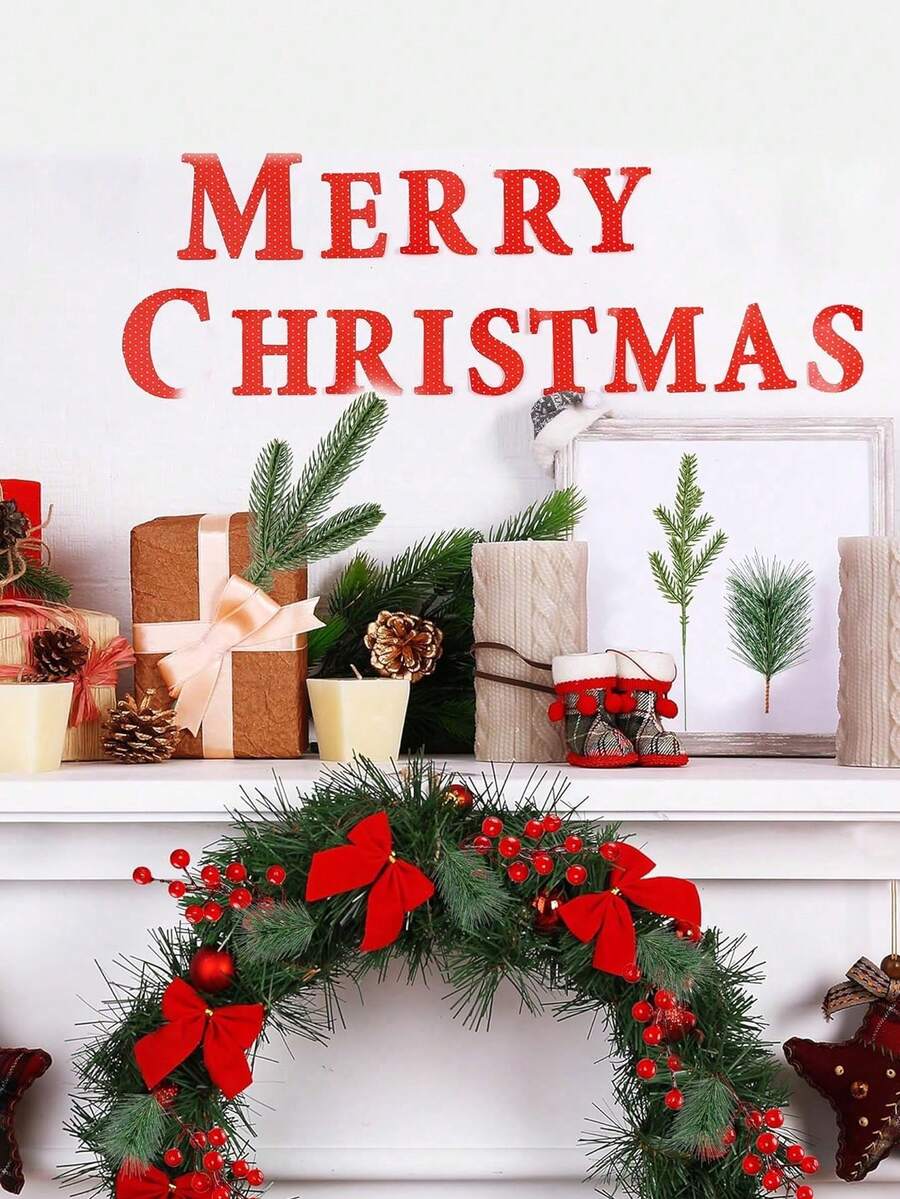 10/20/30Pcs Artificial Pine Branches Christmas Greenery Plants Pine