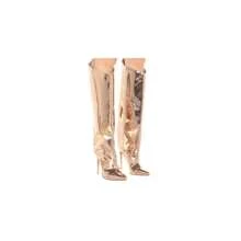 Knee-High-Boots-Metallic Frenzy-1 By Liliana - 銀色 - 查看 8