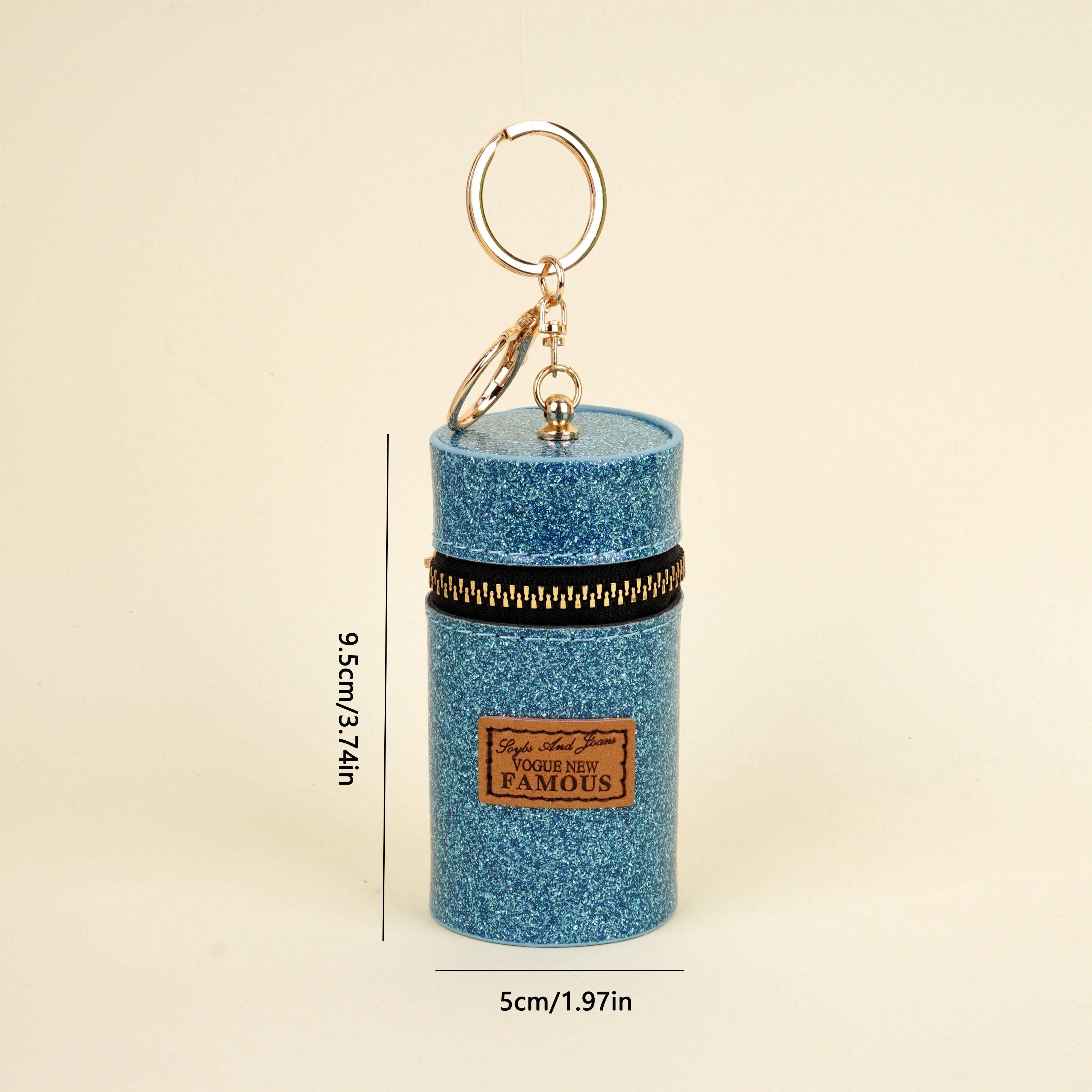 1pc European & American Fashion Mini Bucket Coin Purse, Glitter High