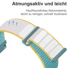Nylon Uhrenarmband kompatibel mit Galaxy Watch 6/5/4 40mm 44mm/Watch 6 Classic 43mm 47mm/Watch 5 Pro 45mm/Watch 4 Classic 42mm 46mm, 20mm 22mm Schnellverschluss Ersatz Sportarmband, als Geschenk für Studenten zur Rückkehr in die Schule
